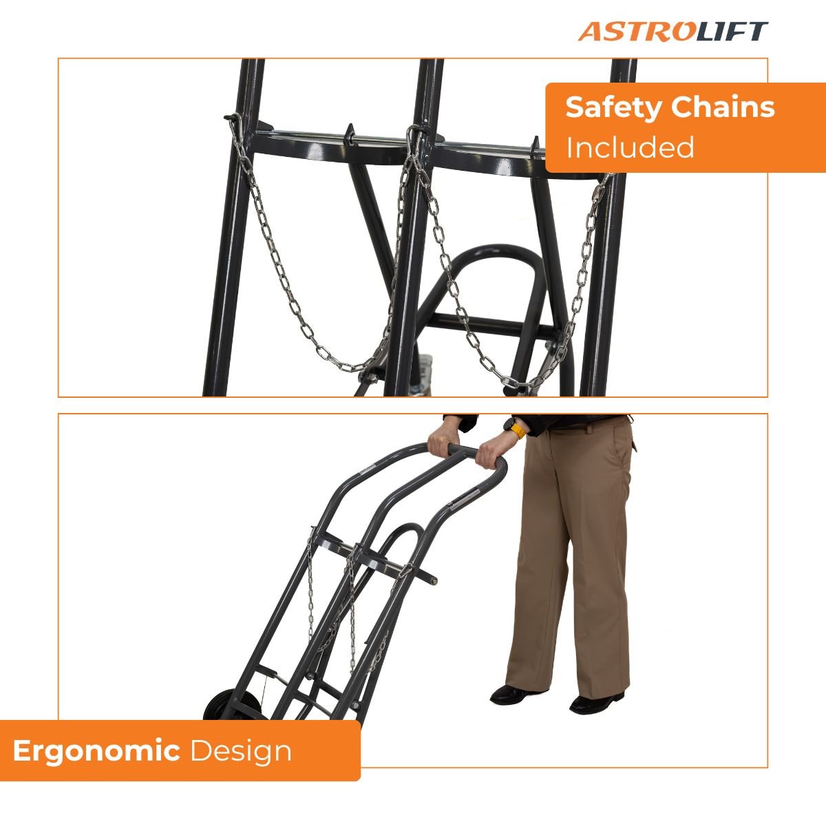 Buy Gas Bottle Trolley - Dual  in Materials Handling available at Astrolift NZ